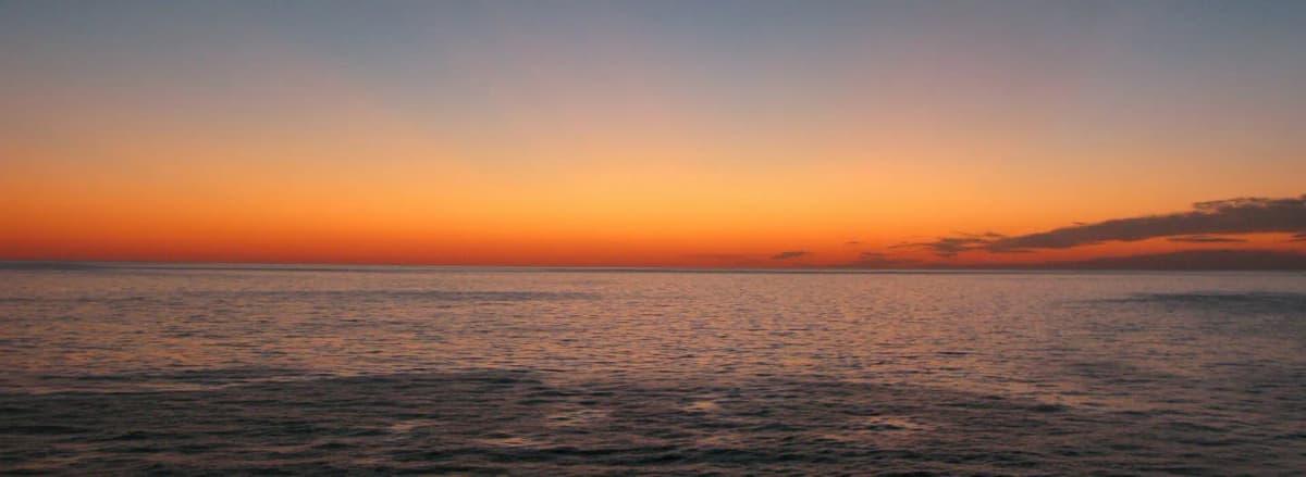 Sunset view over the Spanish sea