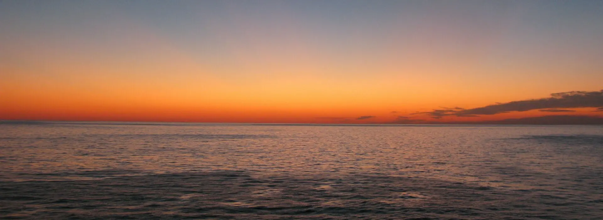 Sunset view over the Spanish sea