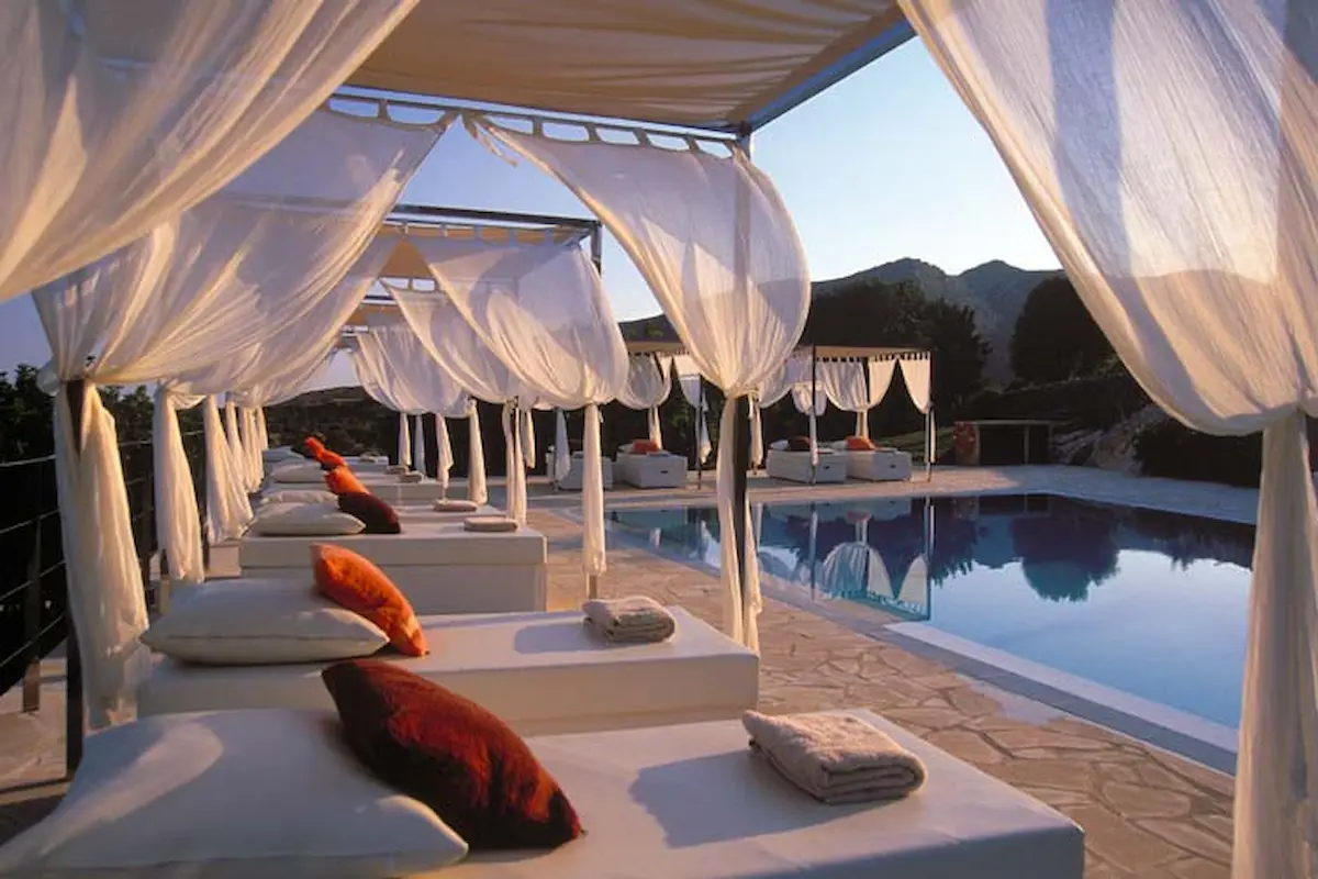 Rooftop pool at a boutique hotel in Malaga city centre with panoramic views over the old town