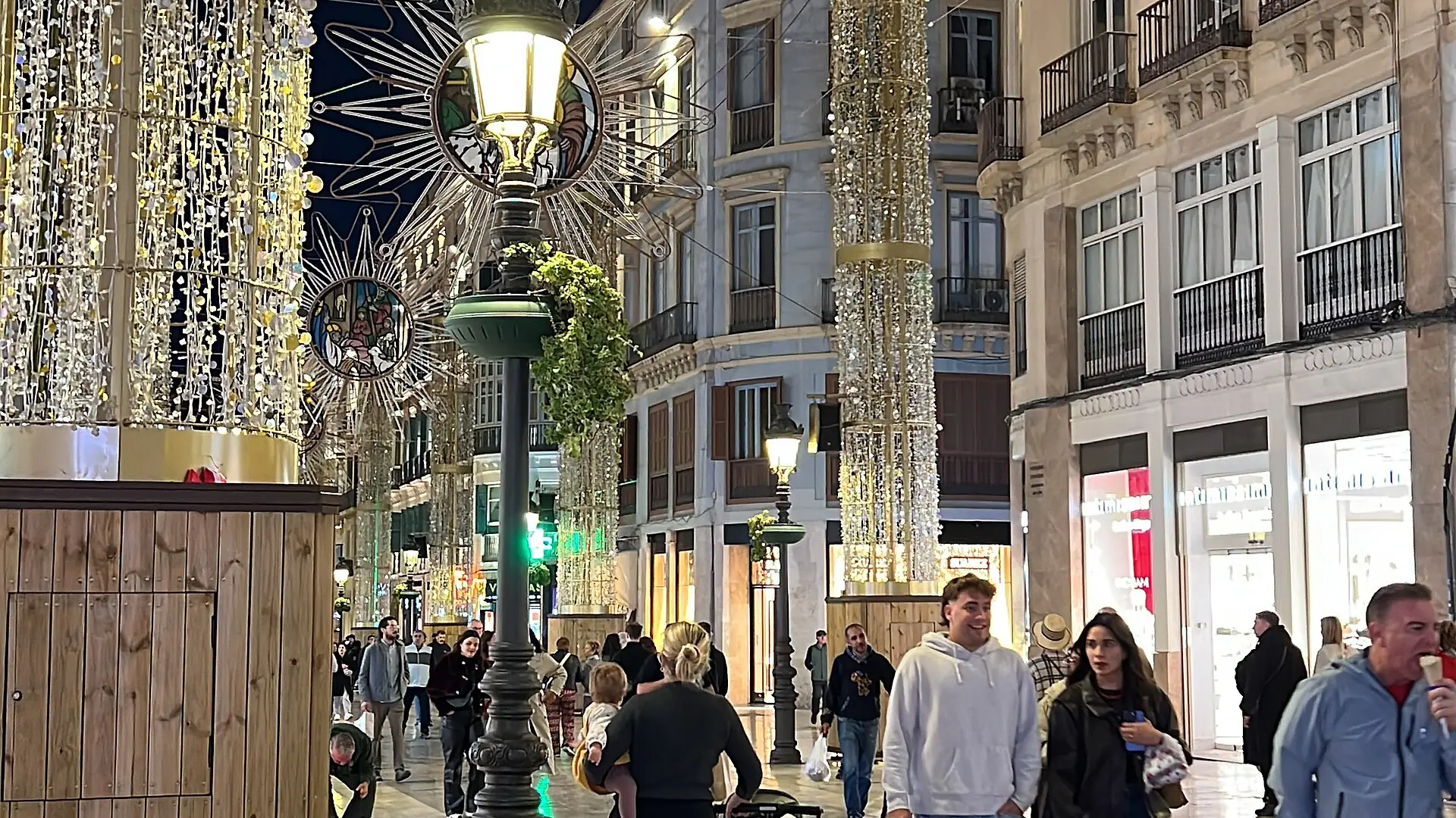 Calle Marqués de Larios, Malaga's main pedestrian shopping street